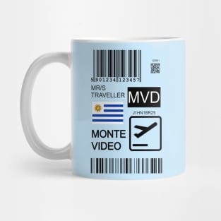 Montevideo Uruguay travel ticket Mug